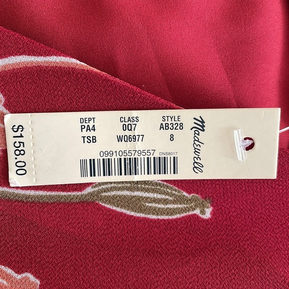 Madewell Tulip Sleeve Maxi Dress in Tall Sunflowers Faux Wrap AB328 - Picture 4 of 4